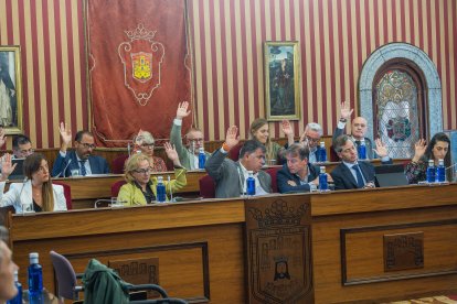 Instante del Pleno municipal de octubre.