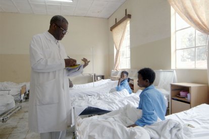 El doctor Denis Mukwege, Premio Nobel de la Paz en 2018, en el Hospital del Panzi.