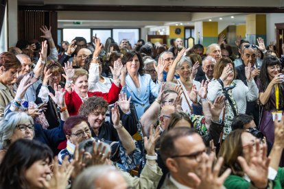Instante de la celebración del 75 aniversario de la asociación.