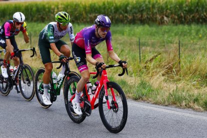 Sinuhé Fernández, escapado en la segunda etapa de La Vuelta.