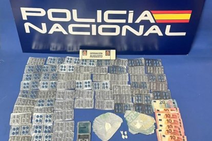 Droga incautada en la operación 'Augusto' desarrollada en Burgos.