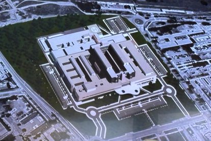 Obras del futuro hospital de Aranda