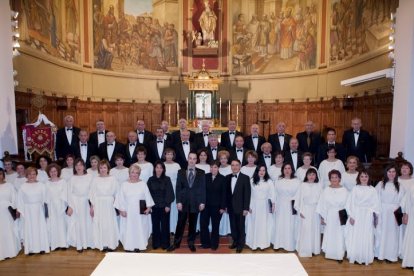 La agrupación coral mirandesa en una imagen de archivo de una de sus actuaciones.