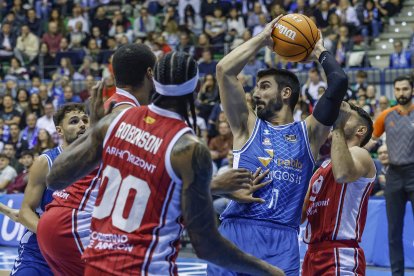 Dani Díez, durante el partido contra Zaragoza.