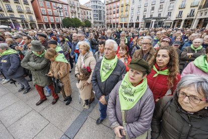 Instante de la movilización por la apertura del Tren Directo.