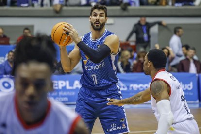Imagen de Dani Díez durante el partido contra Andorra.