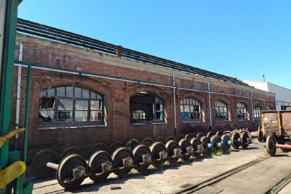 Imagen del taller de Remolcado de Renfe en Miranda.