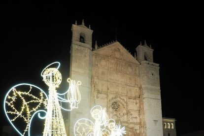 Inauguración del alumbrado navideño de Valladolid.
