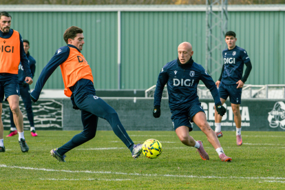 Imagen del entrenamiento del Burgos CF.