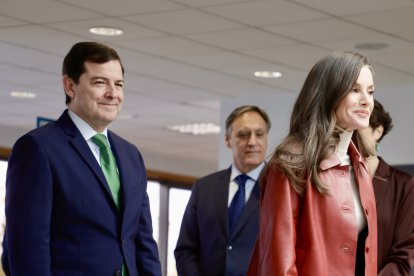 La reina Letizia acude a la reunión del Consejo Del Real Patronato sobre Discapacidad y a la entrega de los premios Nacionales de Discapacidad en la celebración del Día Internacional de la Discapacidad, a la que también asiste el presidente de la Junta de Castilla y León, Alfonso Fernández Mañueco.