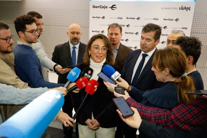 María González Corral, en el Club de Prensa de EL MUNDO - EL CORREO DE BURGOS.