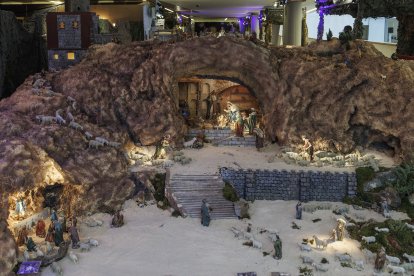 Escena de la XXXIII edición del Belén Monumental del Ejército.