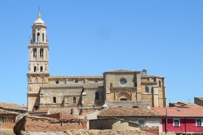 Estampa de iglesia de Santa María del Campo.