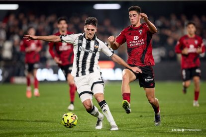 Imagen del partido entre el Castellón y el Mirandés.