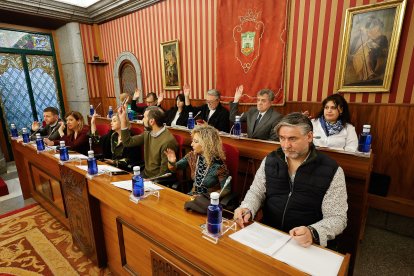 Un momento del Pleno ordinario de diciembre del Ayuntamiento de Burgos.