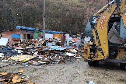 Derribo del poblado chabolista de El Encuentro.