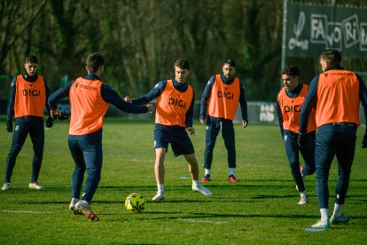 Imagen del entrenamiento del Burgos CF.