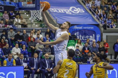 Luke Fisher, durante el partido contra Gran Canaria.