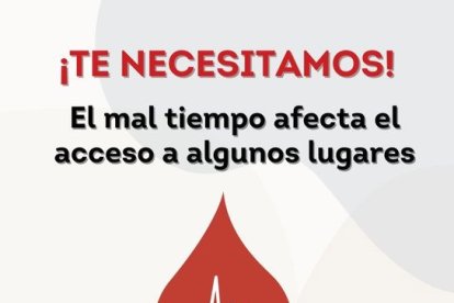 Gráfico difundido por Dona Sangre sobre la situación crítica de las reservas este miércoles, 7 de enero.