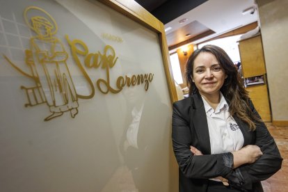 Verónica Lorenzo, gerente del Asador San Lorenzo.