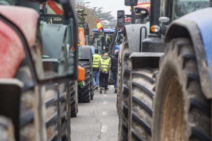 Tractorada en Burgos contra Mercosur.