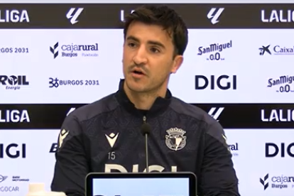 Aitor Buñuel, durante la rueda de prensa.