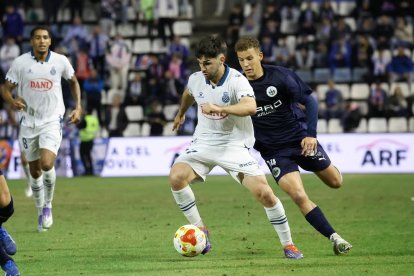 Javie Hernández, durante un partido con el Espanyol.