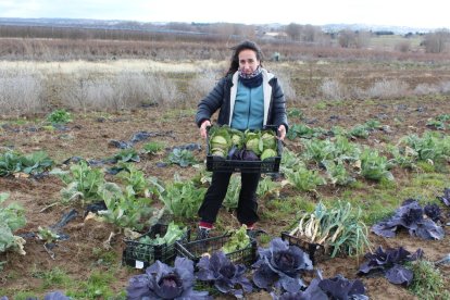 Eva de Arce ha convertido una parte de la huerta en un aula de formación ambiental