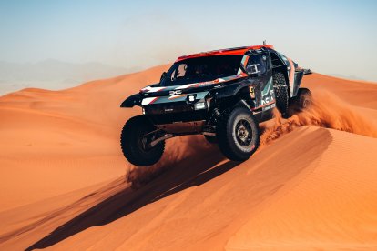 Imagen del vehículo de Cristina Gutiérrez durante el Dakar.