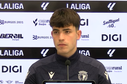 Saúl del Cerro, durante la rueda de prensa.