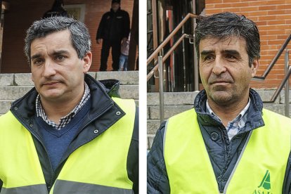David Martínez (izquierda) sucede a Esteban Martínez al frente de Asaja Burgos.