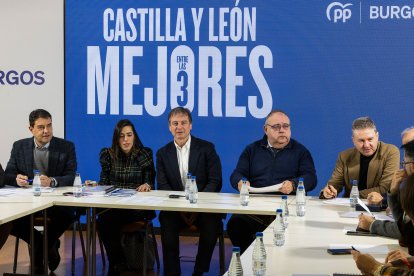 Comité de campaña del PP de Burgos.