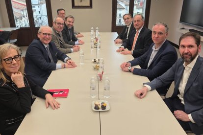 Imagen del encuentro entre las patronales de Burgos y Logroño.