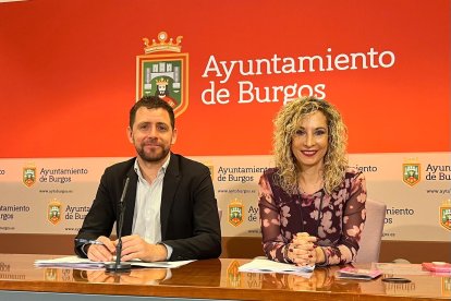 Los concejales socialistas Josué Temiño y Blanca Carpintero