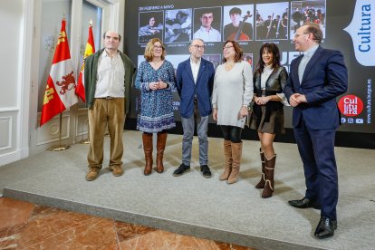 Presentación del ciclo 'En Clave Rural. Música y Patrimonio', en la Diputación de Burgos.