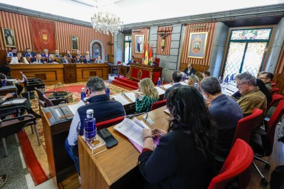 Instante del Pleno municipal de febrero.