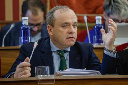 Intervención de Martínez- Acitores durante el Pleno municipal.