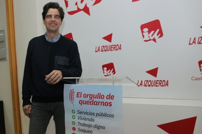 Juan Gascón, candidato de la coalición IU-Movimiento Sumar-Equo en las elecciones a las Cortes de Castilla y León 2026.