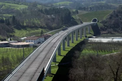 Imagen de las obras de la 'Y' vasca.