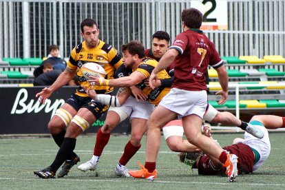 Imagen del partido contra Alcobendas disputado el pasado mes de febrero.