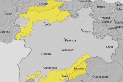 Avisos meteorológicos para el 9 de marzo de 2026.