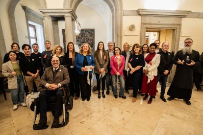 La delegación encargada de presentar la candidatura de Burgos a Capital Europea de la Cultura en 2031, al completo.