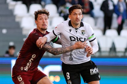 Imagen de Grego Sierra durante el partido contra el Leganés