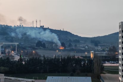 Imagen del lugar del incendio.