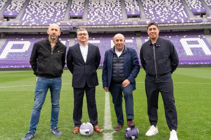 Jesús Sanz, José Antonio Santiso, Carlos Martín y Diego Hernández, impulsores de la campaña.