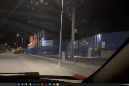 Vigilancia de una patrulla ciudadana en el polígono La Vega de Briviesca.