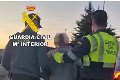Imagen de la detención del conductor.