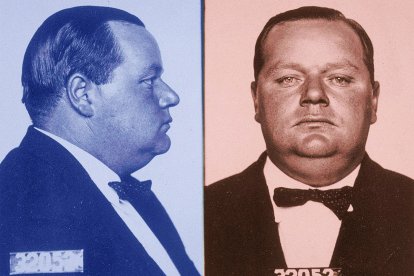 Fotos de la ficha policial del actor ‘Fatty’ Arbuckle.