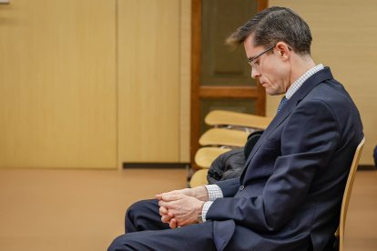 El exconcejal Julio Rodríguez-Vigil, durante el juicio por un presunto delito de prevaricación.