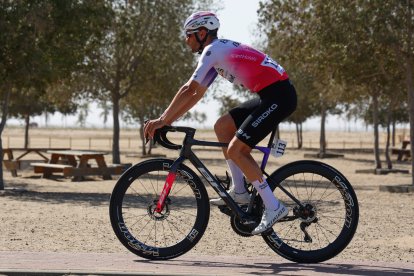 Mario Aparicio siempre se muestra combativo en el Tour de Turquía.